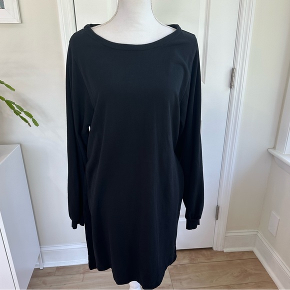 Anthropologie Daily Practice Amy Dress Deep Black Size Medium - Picture 5 of 10